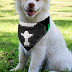 8-Bit Pixel Panda Print Over The Collar Dog Bandana