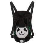 8-Bit Pixel Panda Print Pet Carrier Backpack