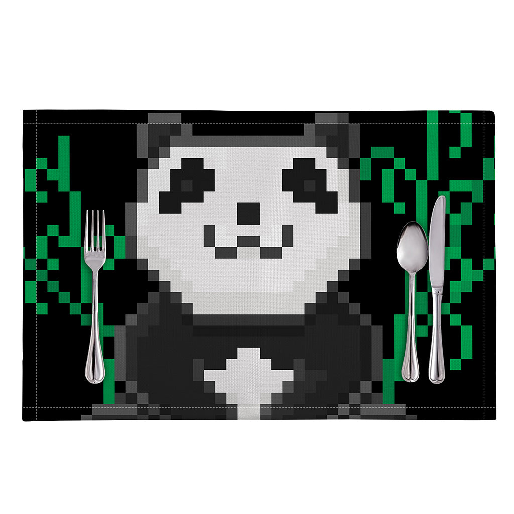 8-Bit Pixel Panda Print Placemat
