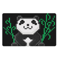 8-Bit Pixel Panda Print Polyester Doormat