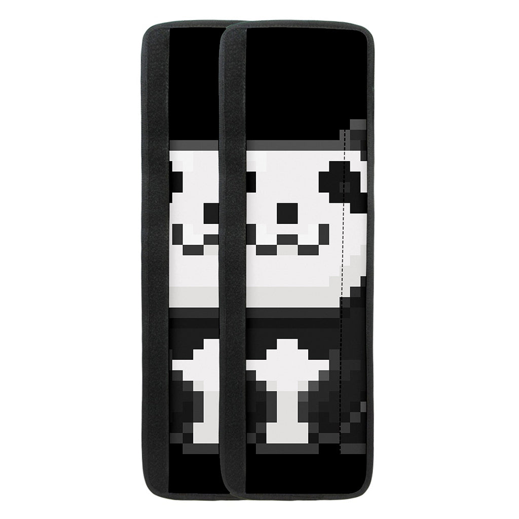 8-Bit Pixel Panda Print Refrigerator Handle Covers