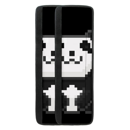8-Bit Pixel Panda Print Refrigerator Handle Covers