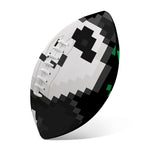 8-Bit Pixel Panda Print Rugby Ball