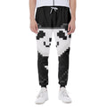 8-Bit Pixel Panda Print Joggers