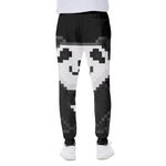 8-Bit Pixel Panda Print Scuba Joggers