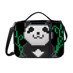 8-Bit Pixel Panda Print Shoulder Strap Bible Bag