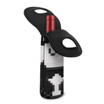 8-Bit Pixel Panda Print Single Neoprene Wine Tote