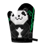 8-Bit Pixel Panda Print Single Oven Mitt
