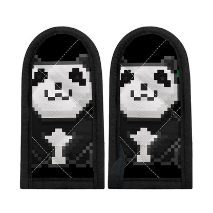 8-Bit Pixel Panda Print Skillet Handle Cover