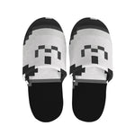 8-Bit Pixel Panda Print Slippers