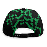 8-Bit Pixel Panda Print Snapback Cap