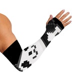 8-Bit Pixel Panda Print Sun Protection Arm Sleeves