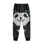 8-Bit Pixel Panda Print Sweatpants