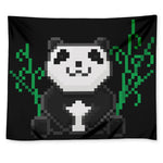 8-Bit Pixel Panda Print Tapestry
