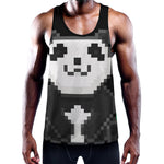8-Bit Pixel Panda Print Training Tank Top
