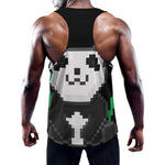8-Bit Pixel Panda Print Training Tank Top
