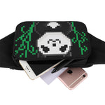 8-Bit Pixel Panda Print Waist Bag