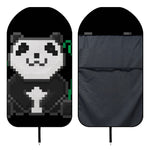 8-Bit Pixel Panda Print Waterproof Car Seat Cover