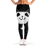 8-Bit Pixel Panda Print Women's Leggings