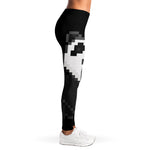 8-Bit Pixel Panda Print Women's Leggings