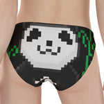 8-Bit Pixel Panda Print Women's Panties