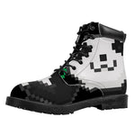 8-Bit Pixel Panda Print Work Boots