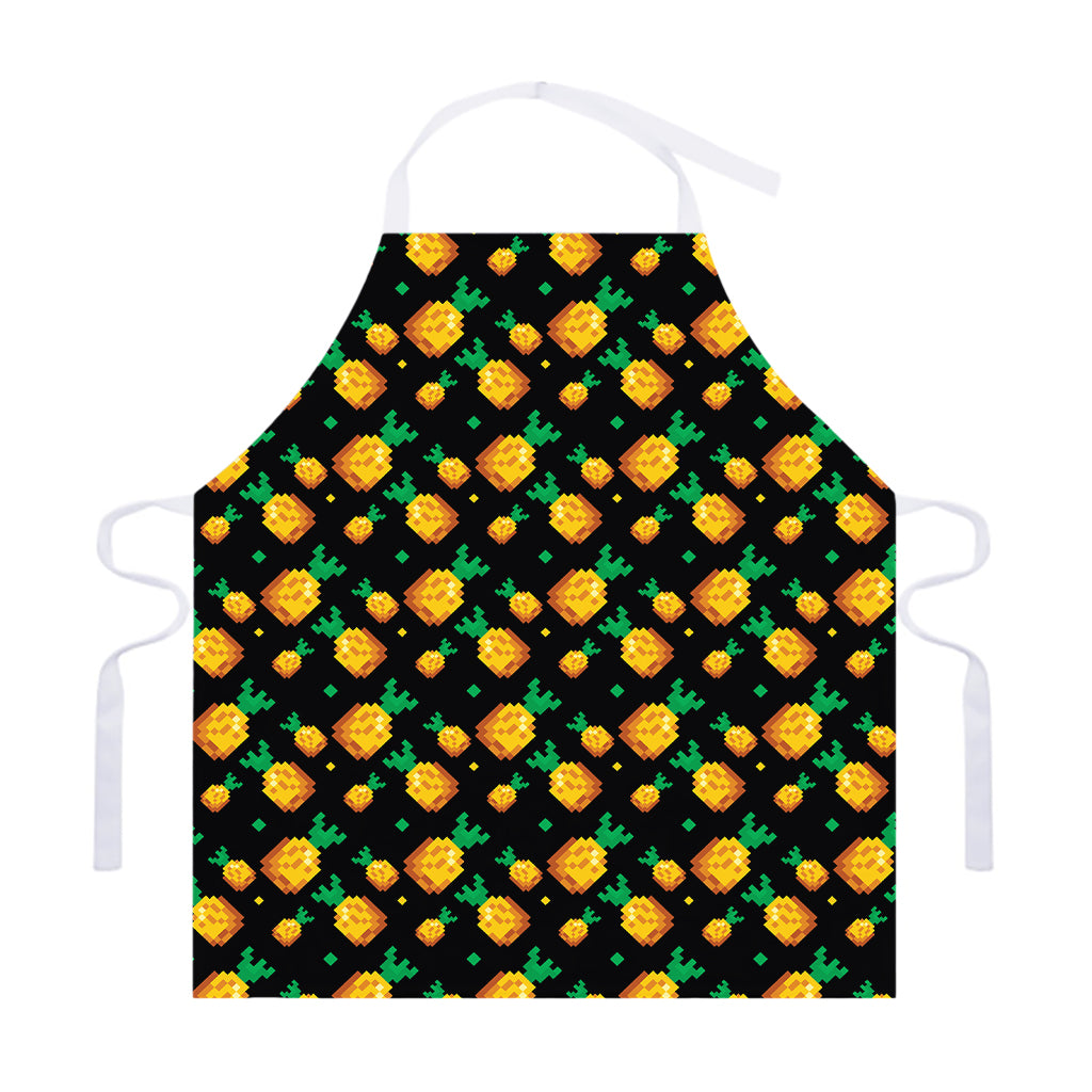 8-Bit Pixel Pineapple Print Adjustable Apron