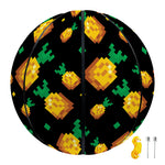 8-Bit Pixel Pineapple Print Basketball
