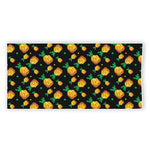 8-Bit Pixel Pineapple Print Beach Towel