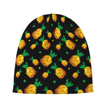 8-Bit Pixel Pineapple Print Beanie