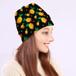 8-Bit Pixel Pineapple Print Beanie