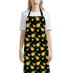 8-Bit Pixel Pineapple Print Bib Apron With Pocket