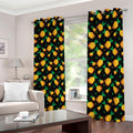 8-Bit Pixel Pineapple Print Dimout Grommet Curtains