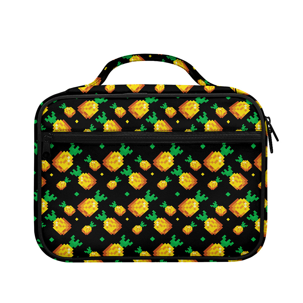 8-Bit Pixel Pineapple Print Briefcase Bible Bag