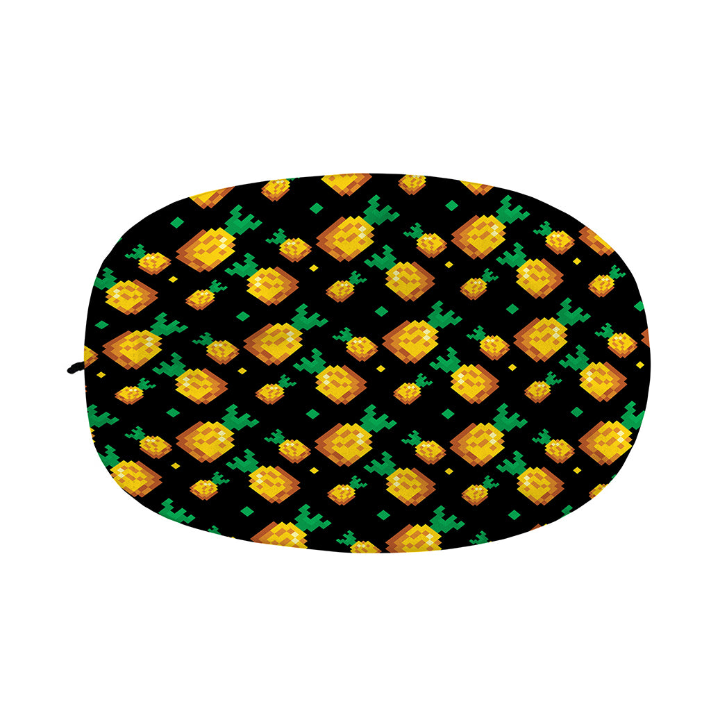 8-Bit Pixel Pineapple Print Car Side Mirror Covers
