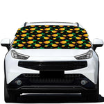 8-Bit Pixel Pineapple Print Car Windshield Snow Cover