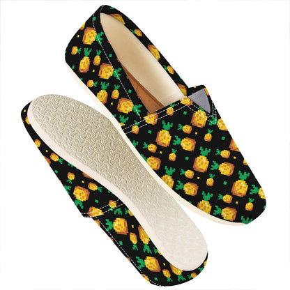 8-Bit Pixel Pineapple Print Casual Shoes