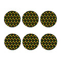 8-Bit Pixel Pineapple Print Coaster Set