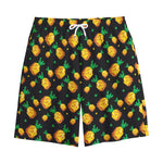 8-Bit Pixel Pineapple Print Cotton Shorts