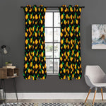 8-Bit Pixel Pineapple Print Curtain
