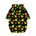 8-Bit Pixel Pineapple Print Dog Zip Up Hoodie