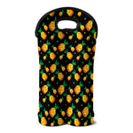 8-Bit Pixel Pineapple Print Double Neoprene Wine Tote