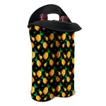 8-Bit Pixel Pineapple Print Double Neoprene Wine Tote