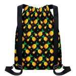 8-Bit Pixel Pineapple Print Drawstring Backpack