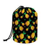 8-Bit Pixel Pineapple Print Drawstring Makeup Bag