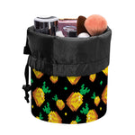 8-Bit Pixel Pineapple Print Drawstring Makeup Bag