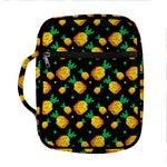 8-Bit Pixel Pineapple Print Front Pocket Bible Bag