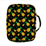 8-Bit Pixel Pineapple Print Front Pocket Bible Bag