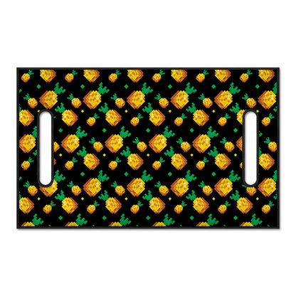 8-Bit Pixel Pineapple Print Golf Cart Seat Cover