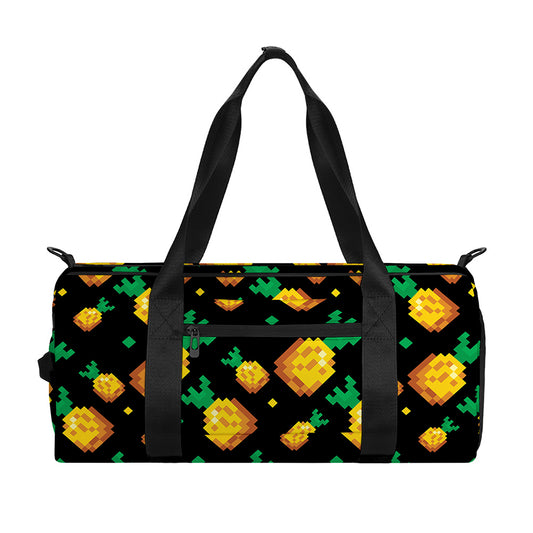 8-Bit Pixel Pineapple Print Gym Bag